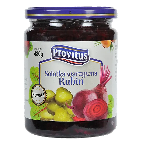 Konservenglas, Gemüsekonserve, Rüben, Beetroot, Rotkohl?