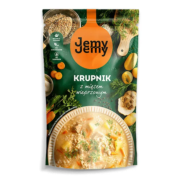 krupnik, z mięsem, zupa, zupowy, gulaszowa