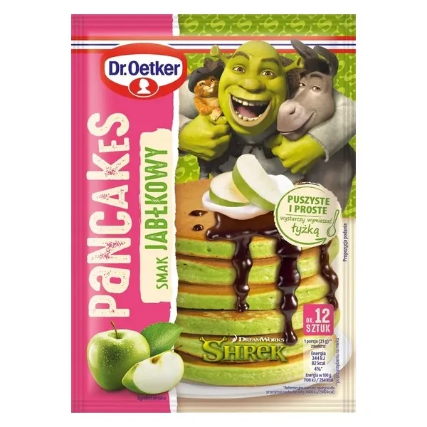 Pfannkuchen, Apfel, Grün, Shrek, Beutelverpackung