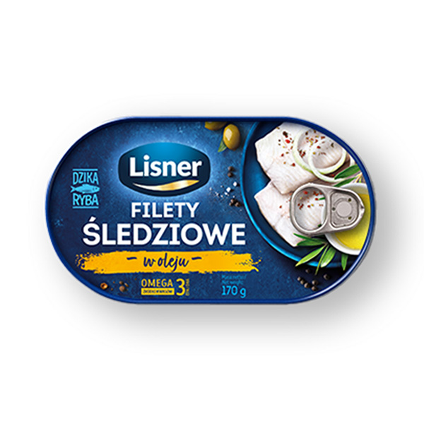 Fischdosen, Hering, Filety, Olje, 170 g