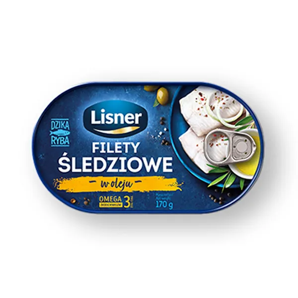 Fischdosen, Hering, Filety, Olje, 170 g