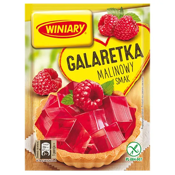 galaretka, milch, raspberry, fruchtguss, törtchen