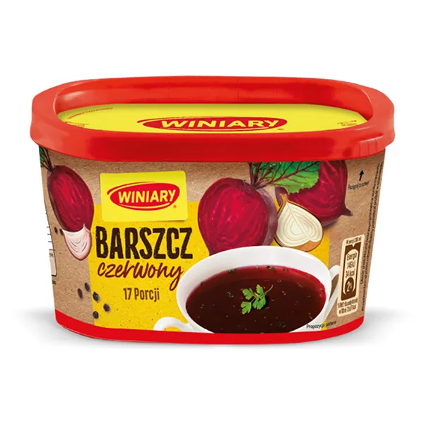 suppe, barszcz, rutube, behälter, rot