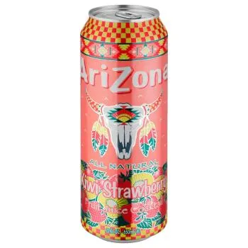 Kanne Getränk, Fruchtsaft, Erdbeere, Arizona Dose, Viehschädel-Design