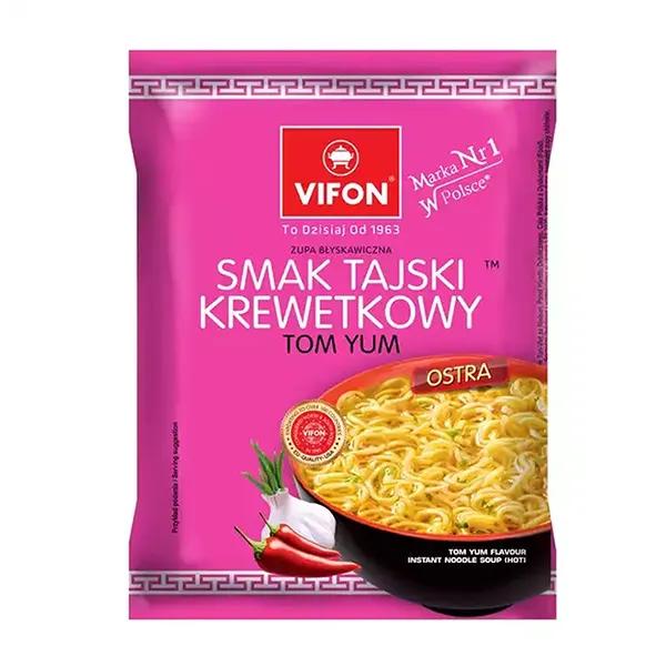 Nudel-Suppe, Instant-Nudeln, Tom Yum, Kreuzkümmel?, Vifon-Brand