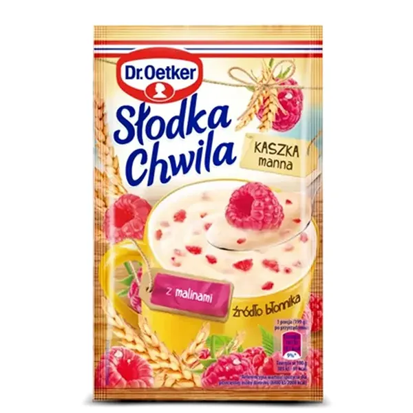 Instant oat meal, Himbeere, Haferbrei, Beutel, Verpackung