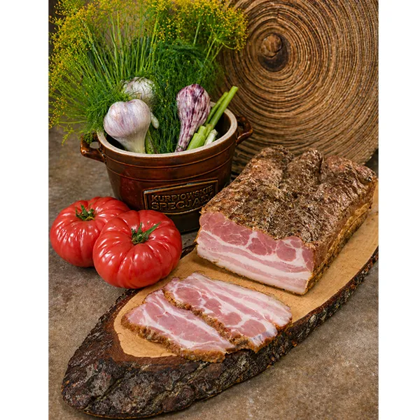 Schinken, Speck, Tomaten, Knoblauch, Frische