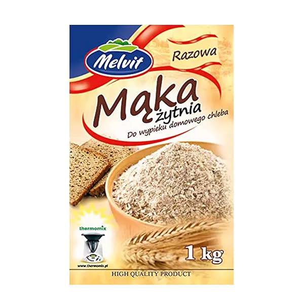 Mąka pszenna, do pieczenia, 1 kg, mąka razowa, różowa etykieta