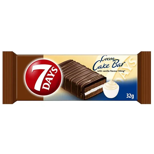 Schokoriegel, Kekse, Cocoa Cake Bar, Vanillefüllung, 32g