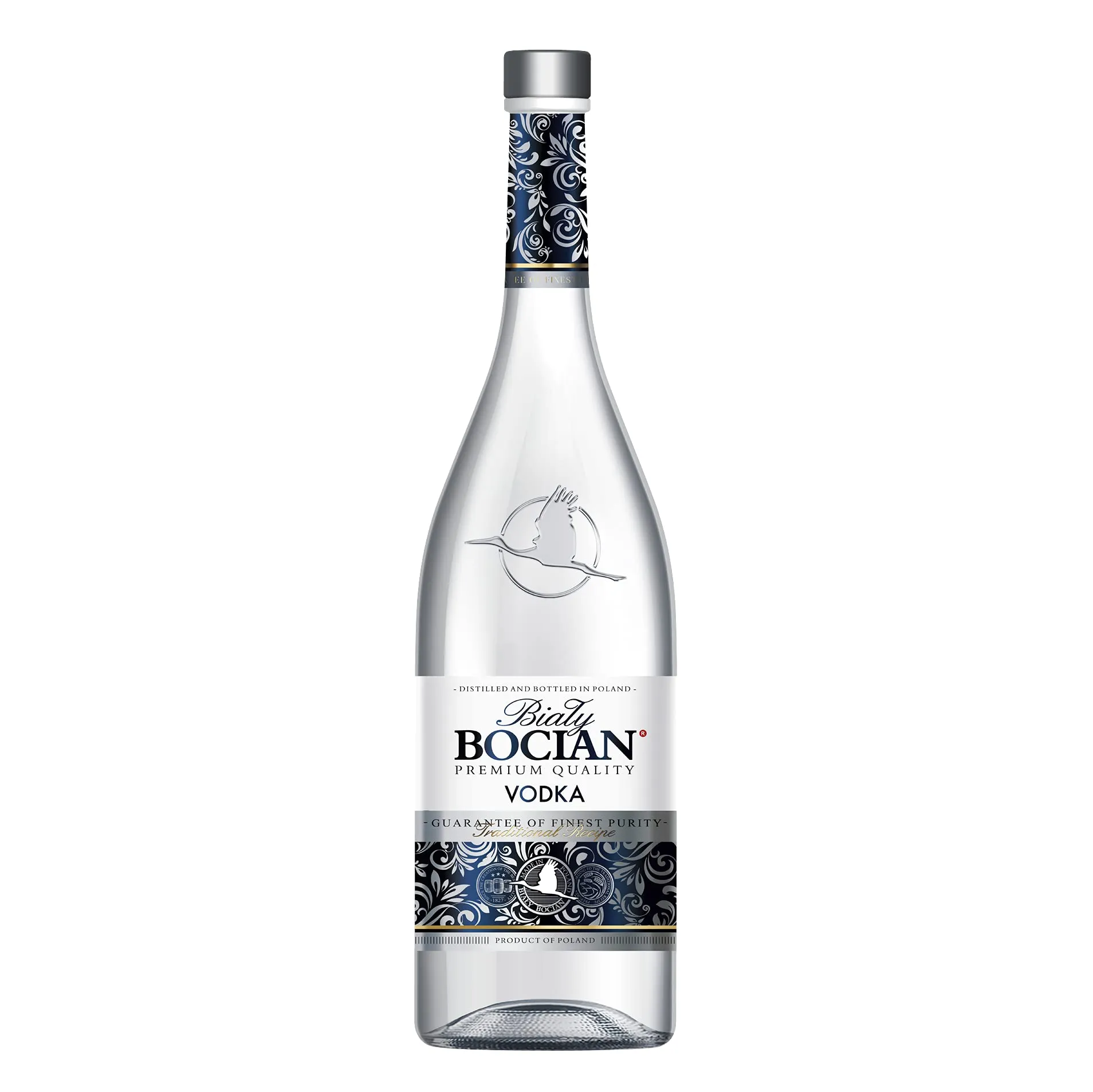vodka, Flasche, klar, Glas, Etikett dekorativ