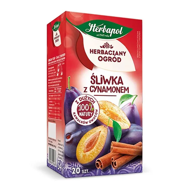 Fruchtsaft, Pflaume, Zimt, Kräutertee, Verpackung