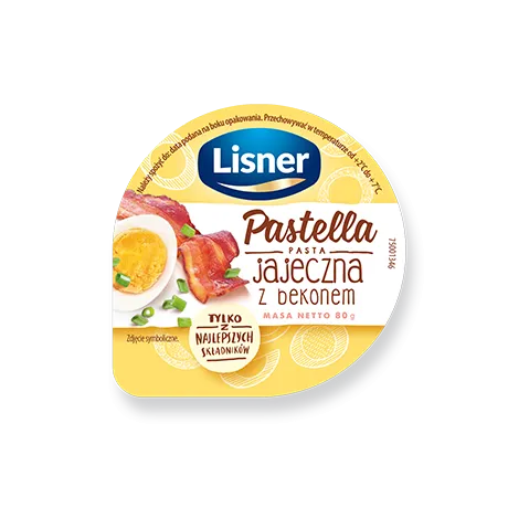 Lisner Pastella Eieraufstrich mit Bacon 80 g - Pastella pasta jajeczna z bekonem 80 g