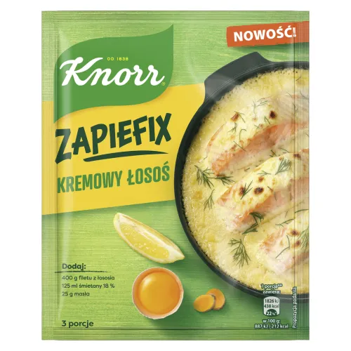 Zwiebel, Kremige Sauce, Lachs, Ofenpfanne?, Gebackenes Gericht?