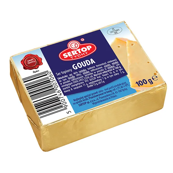 Käse, Gouda, Käsesorte, 100 g, Folie