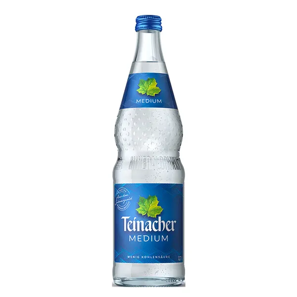 mineralwasser, glasflasche, blue label, medium, winzige blase