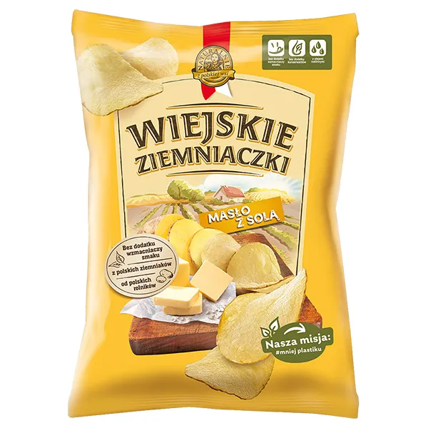 Chips, Zwieback, Kartoffelchips, Butter, Salz