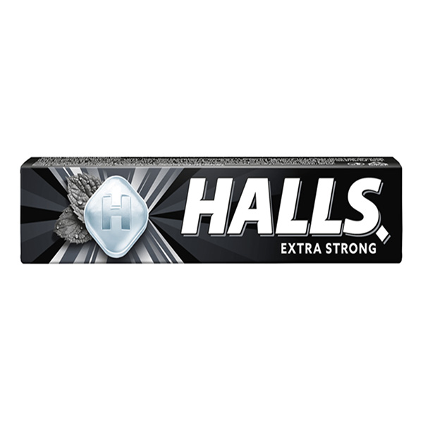 Halls Extra Strong - Cukierski mocno mietowe 33,5g