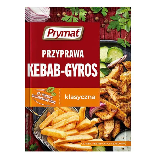 Kebab-Gyros, Gewürzmischung, Klasyczna, Pomfunktionsbeilage, Fritten