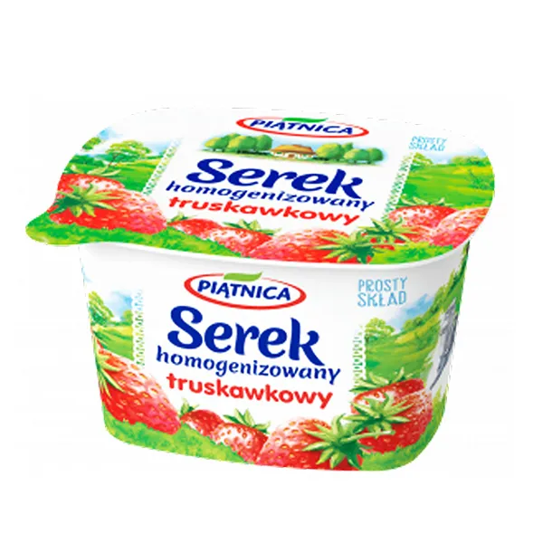truskawkowy, serek, homogenizowany, jogurtowy, opakowanie
