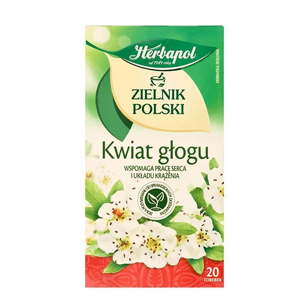 Kwiat lipy, Zielnik Polski, Herbapol, Kwiat głogu, opakowanie