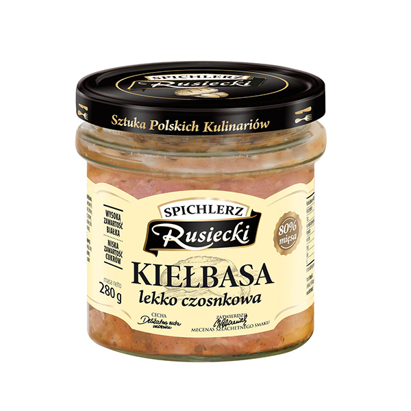 Spichlerz Rusiecki Knoblauchwurst - Kielbasa lekko czosnkowa 280g