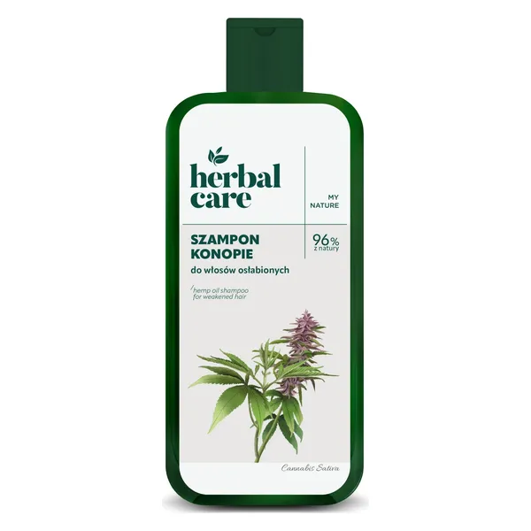 shampoo, konopie, ziołowy, włosy, herbal care