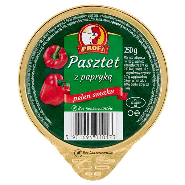 Profi Pastete mit Paprika - Pasztet z papryka 131g