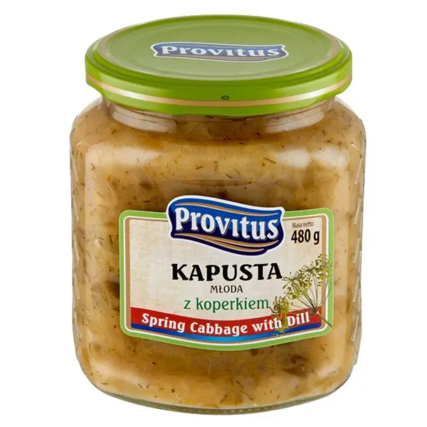 Provitus Junger Weißkohl mit Dill - Kapusta mloda z koperkiem 480g