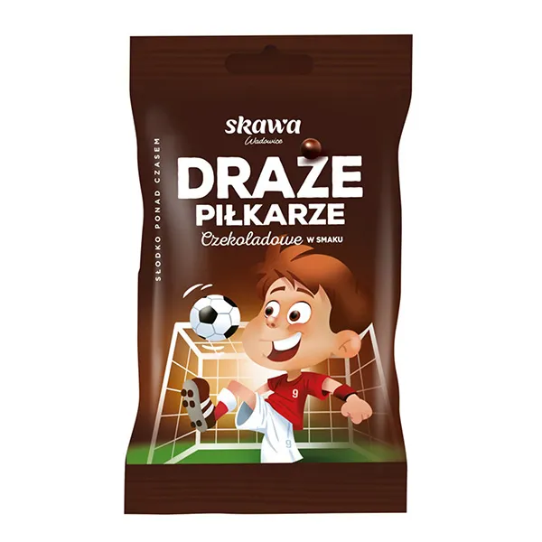 czekoladowe, piłkarskie, przekąska, dla dzieci, torba podręczna