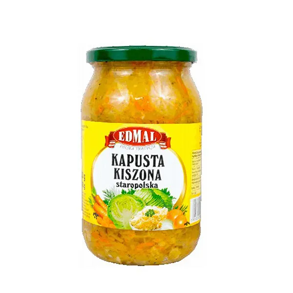 kapusta kiszona, kiszona kapusta, jar, glasierter jar, warzywna przekąska