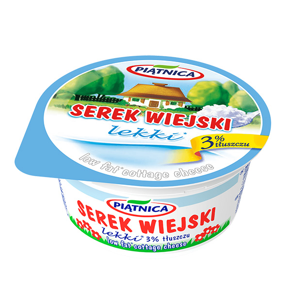 Piatnica Hüttenkäse, Leicht - Serek wiejski lekki 150g