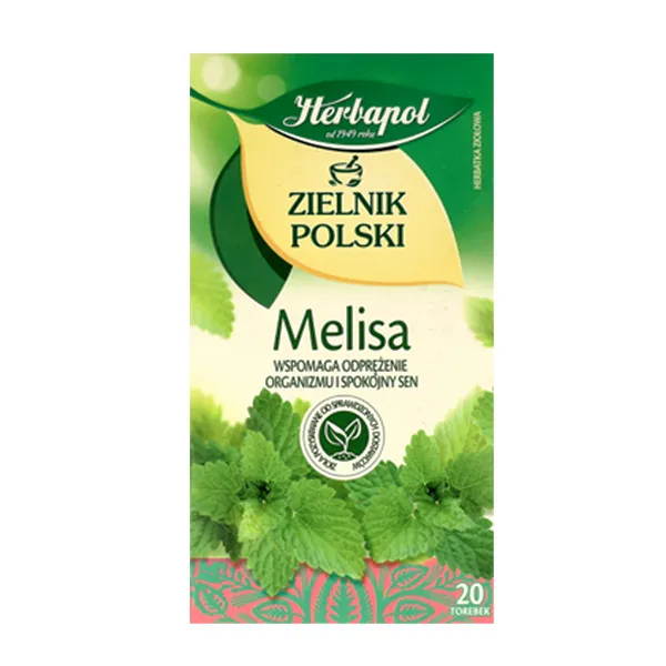Zielnik Polski, Melisa, Pflanzenaufguss, Kräutertee, Teebeutel