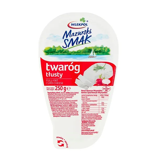 Mlekpol twaróg tłusty 250g