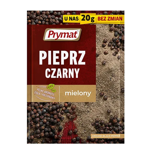 Prymat Pieprz Czarny Mielony 20g