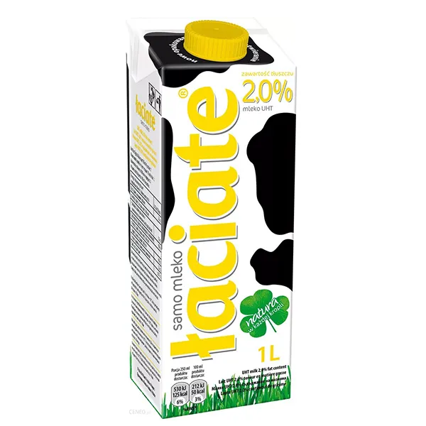Milchgetränk, 1 Liter, Tutaj, Hochkant, Milchverpackung