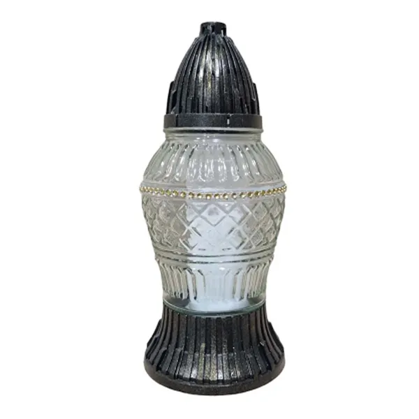LED-Lampe, Glaslampe, Laterne, Lampenschirm-hals?, Metallbasis