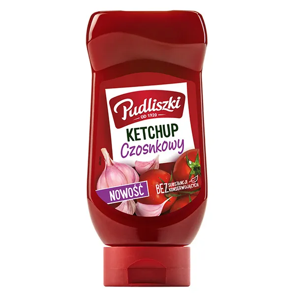 Ketchup, Ketchupsauce, Knoblauch, Flasche, Rot