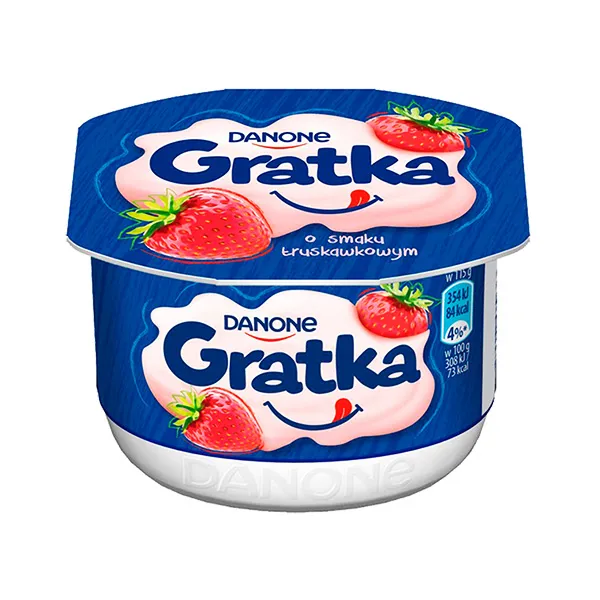 Grütka, Joghurt, Becher, Erdbeere, Fruchtig