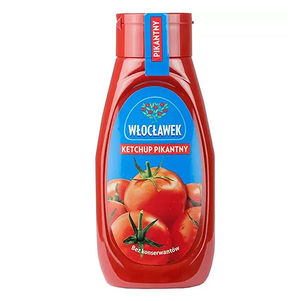 Ketchup, Ketchupflasche, Tomate, Pikantny, Pastenetikettdetail