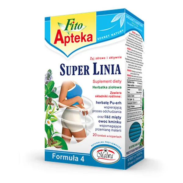 Kräutertee, Diät-Ergänzung, Formel 4, Gewichtsabnahme, Schachtel