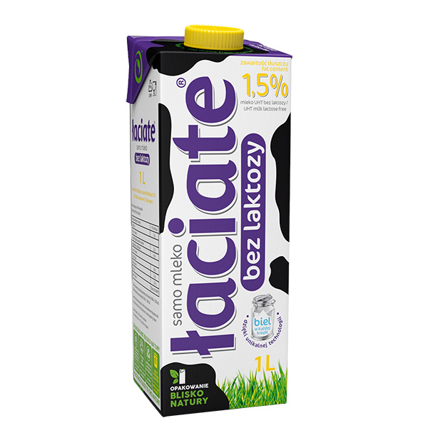 Mlekpol Laciate Laktosefreie Milch 1,5% - Mleko bez laktozy 1L