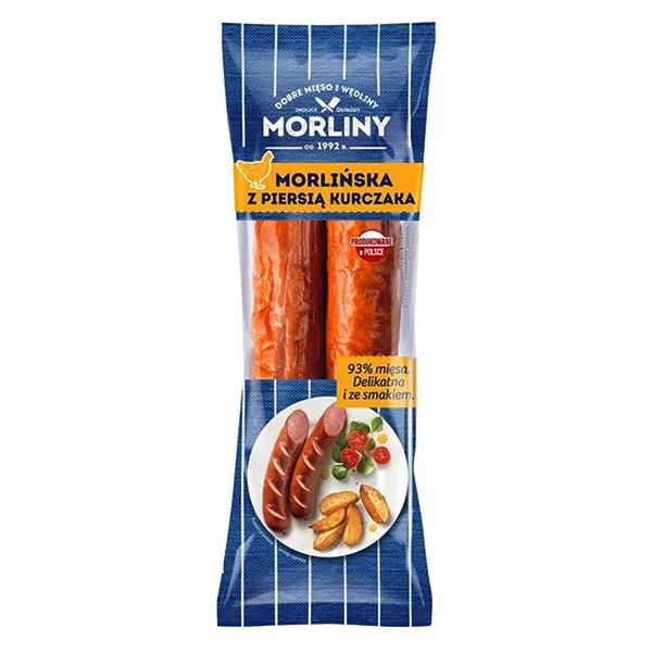 Wurst, Räucherverpackung, Hähnchen, Polska?, Delikatesse