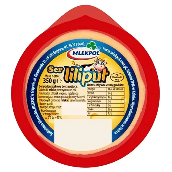 Käse, Liliput, Rund, Wurstkäse, Nettogewicht 350 g