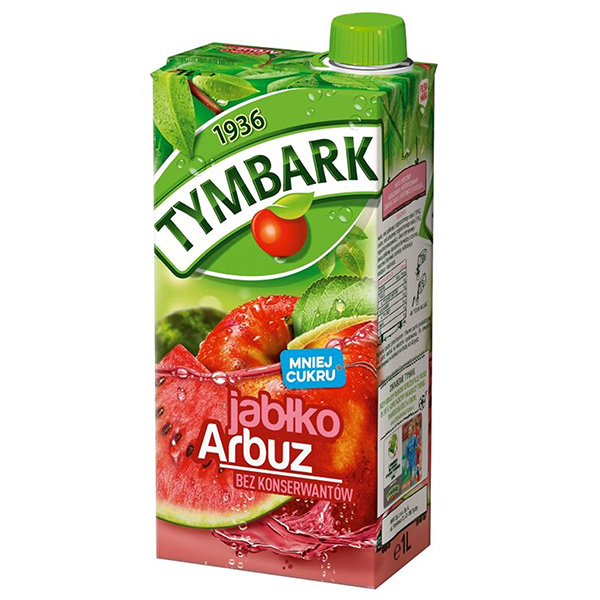 Tymbark Getränk Apfel-Wassermelonen - Jablko-arbuz 1L