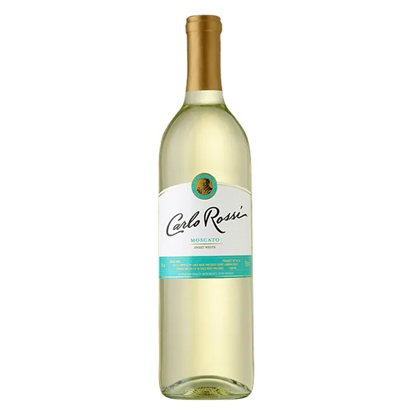 Weißwein, Moscato, Glasflasche, Etikett, Korken