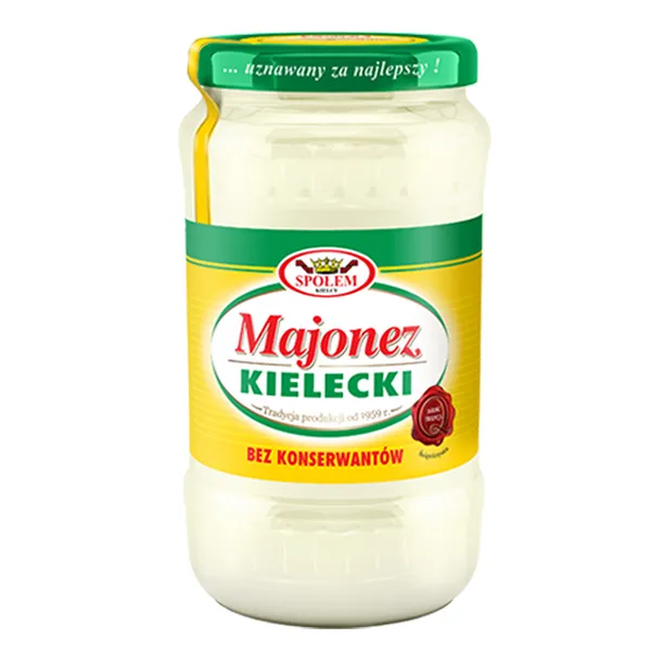 Majonäse, Kielecki, Mayonnaise, Glas, Weiß