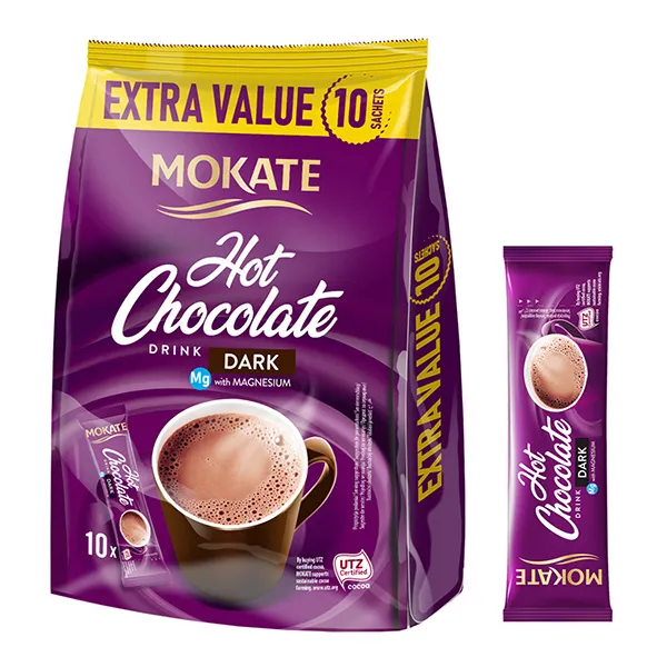 heiße Schokolade, Getränk, Magnesium, Dunkel, Packung 10