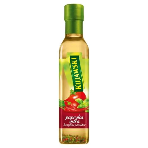 Paprika, Ostra, Essig, Öl, Gewürzflasche