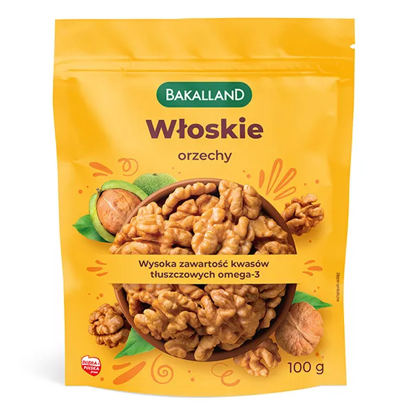 walnüsse, polnisch, ohne salz, kerne, 100 g