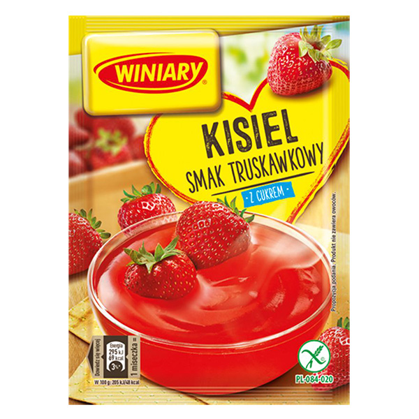 Winiary Grütze mit Erdbeergeschmack 77g